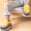 Step into a Rainbow of Comfort with These Plush Sneakers