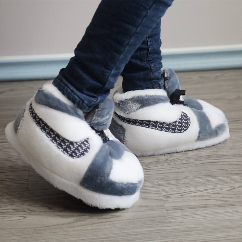 Comfortable Plush Sneaker Slippers