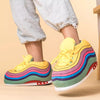 Rainbow Comfortable Plush Sneakers