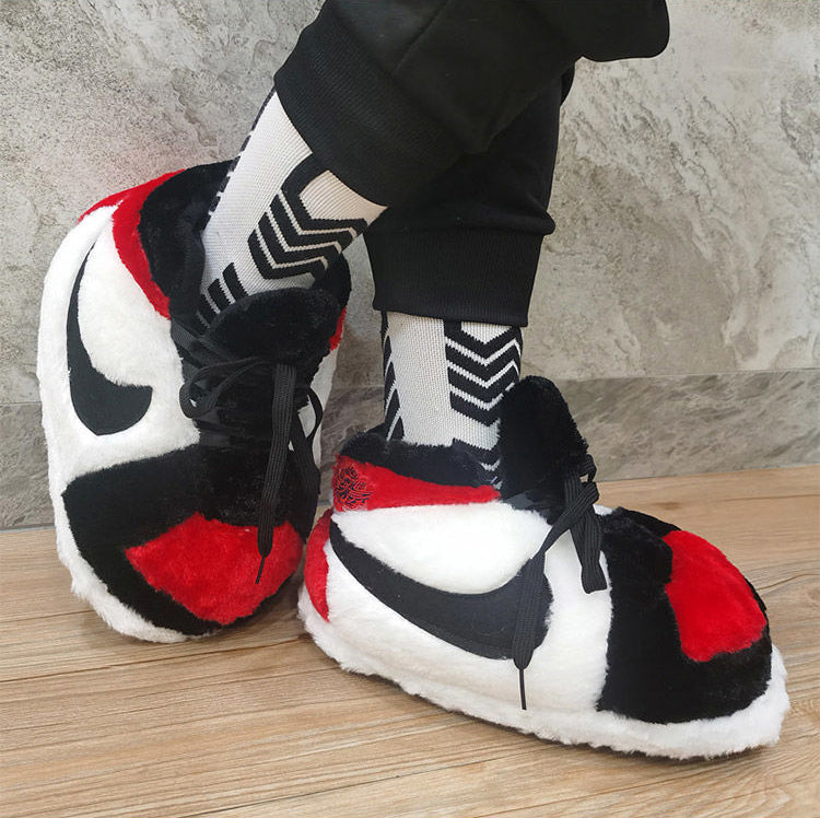 Comfortable Plush Sneaker Slippers